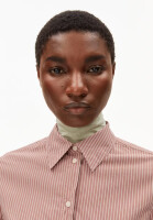 Armedangels Damen Bluse Louilaa Striped light berry-ice grape