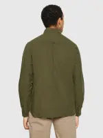 KnowledgeCotton Herren Hemd Organic Cotton Flannel Shirt GOTS Forrest Night