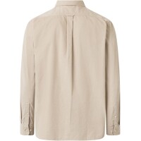 KnowledgeCotton Herren Hemd Organic Cotton Corduroy Shirt GOTS Light Feather Gray