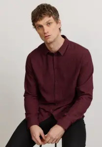 Recolution Herren Hemd Nutmeg dark plum