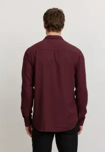 Recolution Herren Hemd Nutmeg dark plum
