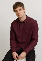 Recolution Herren Hemd Nutmeg dark plum
