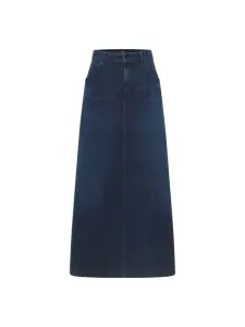 Lanius Damen Jeans Rock GOTS dark blue denim