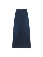 Lanius Damen Jeans Rock GOTS dark blue denim