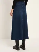Lanius Damen Jeans Rock GOTS dark blue denim
