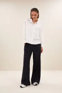 by bar Damen Bluse Flo poplin white