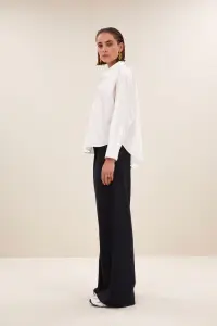 by bar Damen Bluse Flo poplin white