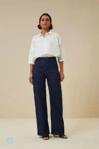 by bar Damen Hose Lina denim pants dark denim