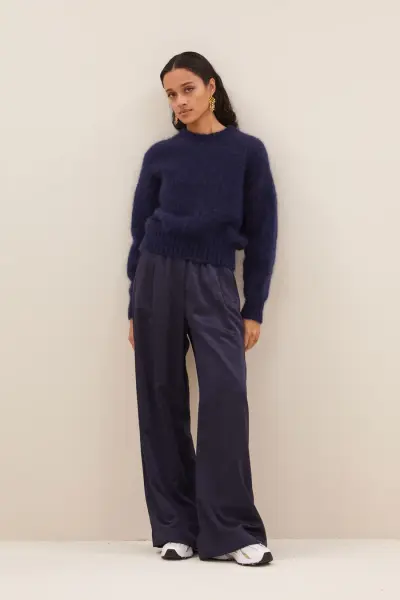 by bar Damen Hose Benji metallic midnight