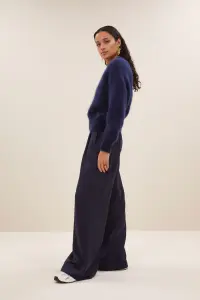 by bar Damen Hose Benji metallic midnight