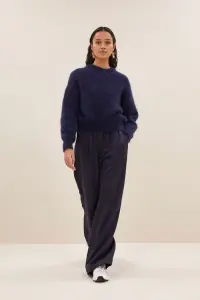 by bar Damen Hose Benji metallic midnight