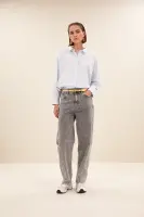 by bar Damen Gürtel Julie gloss metallic gold