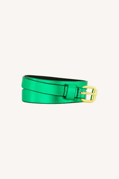 by bar Damen Gürtel Julie gloss electric green