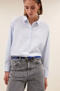 by bar Damen Gürtel Julie gloss gem blue
