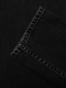 Nudie Jeans Damen Breezy Britt Black Crosshatch