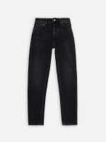 Nudie Jeans Damen Breezy Britt Black Crosshatch