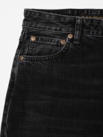 Nudie Jeans Damen Breezy Britt Black Crosshatch