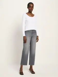 Lanius Damen Jeans relaxed GOTS dark grey denim