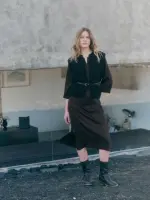 Lanius Damen Dünner Gürtel black neu