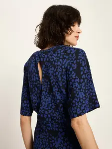 Lanius Damen Jumpsuit 14421 print painted animal midnight
