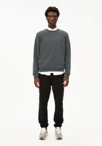 Armedangels Herren Pullover BAARO Fleece space steel