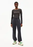 Armedangels Damen Longsleeve Einiaara stripes walnut cream-dark steel