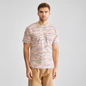 Dedicated Herren T-Shirt Stockholm Line Mountains AOP...
