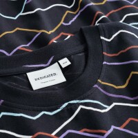 Dedicated Herren T-Shirt Stockholm Line Mountains AOP black