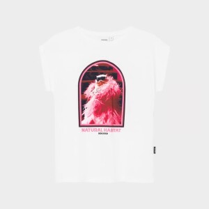 Dedicated Damen T-Shirt Visby Natural Habitat White