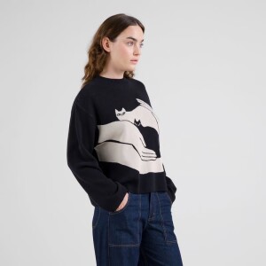 Dedicated Damen Pullover Limhamn Kittens black