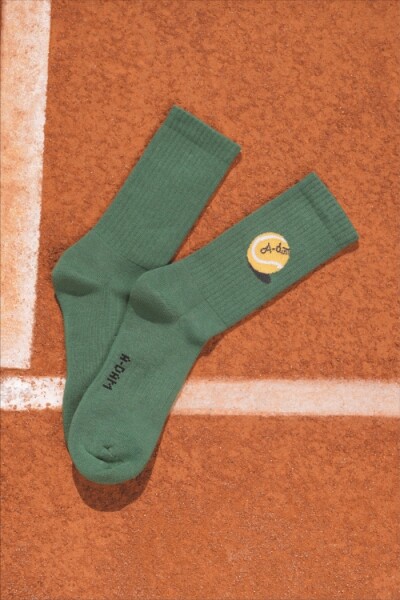 A-dam Unisex Tennis Socken Green Tennisball