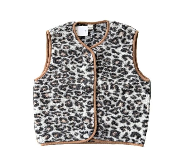 Alwero UNISEX Woll Weste TYB ultra light leo white