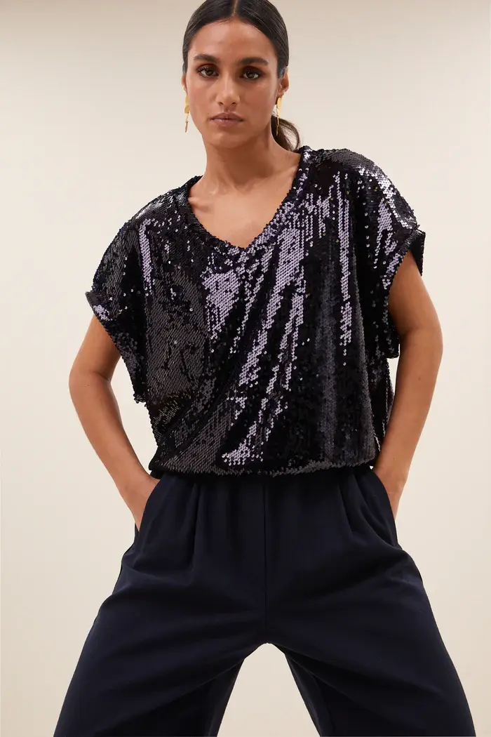 by bar Damen Shirt Tyler sparkle midnigh box