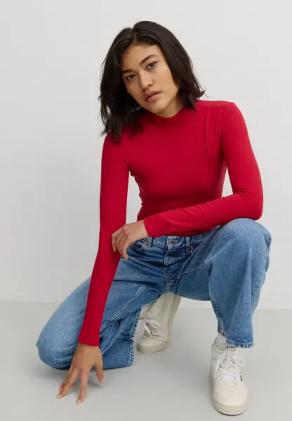 Recolution Damen Longsleeve Crassula signal red