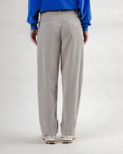 Brava Damen Hose Corduroy Pleated grey