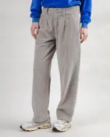 Brava Damen Hose Corduroy Pleated grey
