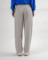 Brava Damen Hose Corduroy Pleated grey