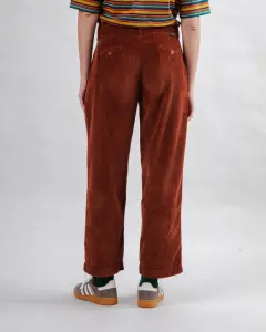 Brava Damen Hose Corduroy Pleated copper