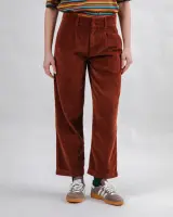 Brava Damen Hose Corduroy Pleated copper