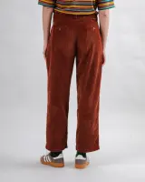 Brava Damen Hose Corduroy Pleated copper