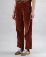 Brava Damen Hose Corduroy Pleated copper