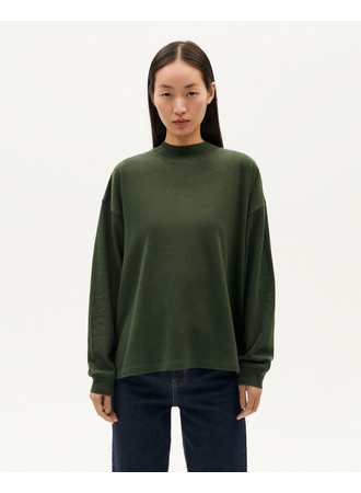 Thinking Mu Damen Longsleeve Freire Hemp bottle green