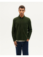Thinking Mu Herren Hemd Anto Corduroy Bottle Green