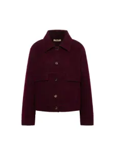 Lanius Damen Walk Jacke GOTS bordeaux
