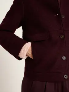 Lanius Damen Walk Jacke GOTS bordeaux