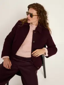 Lanius Damen Walk Jacke GOTS bordeaux