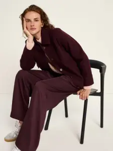Lanius Damen Walk Jacke GOTS bordeaux