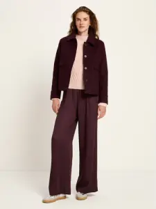 Lanius Damen Walk Jacke GOTS bordeaux