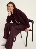 Lanius Damen Walk Jacke GOTS bordeaux