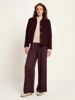 Lanius Damen Walk Jacke GOTS bordeaux